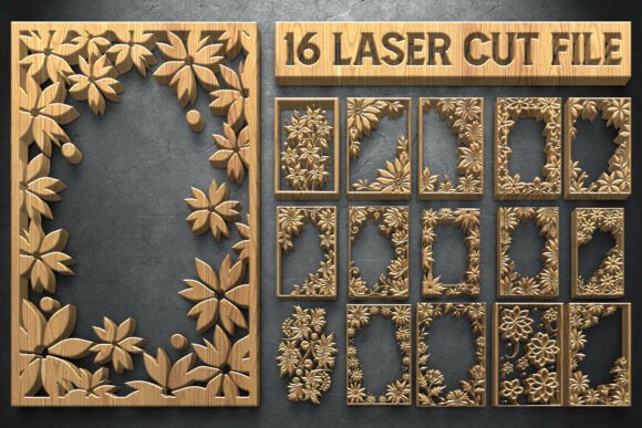16 Elegant Floral Frame SVGs for Your Next Creative Project