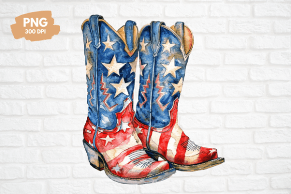 Celebrate Freedom: Your Guide to the Patriotic Cowboy Boot PNG