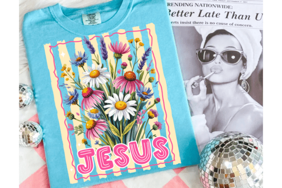 Designing with Grace: The Jesus Floral PNG Collection