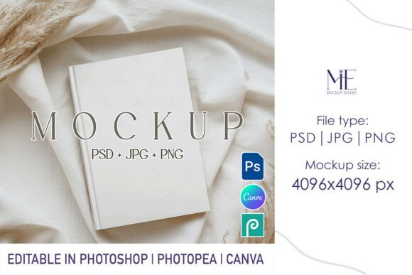 Elevate Your Brand with a Boho Hardcover Journal Mockup A5 Notebook