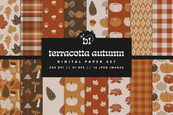 Embrace the Season: Using Terracotta Autumn Digital Paper