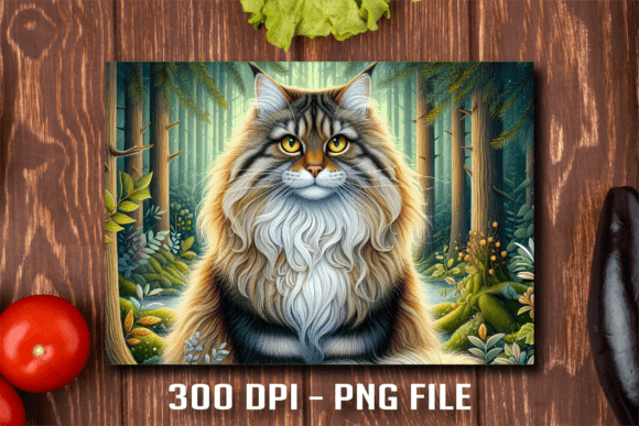Majestic Maine Coon Head Cutting Board: A Sublimation Designer's Dream