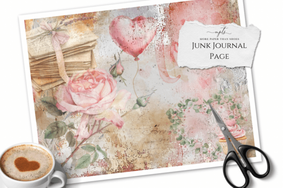 My Valentine’s Junk Journal Page 2: Vintage Romance for Your Projects