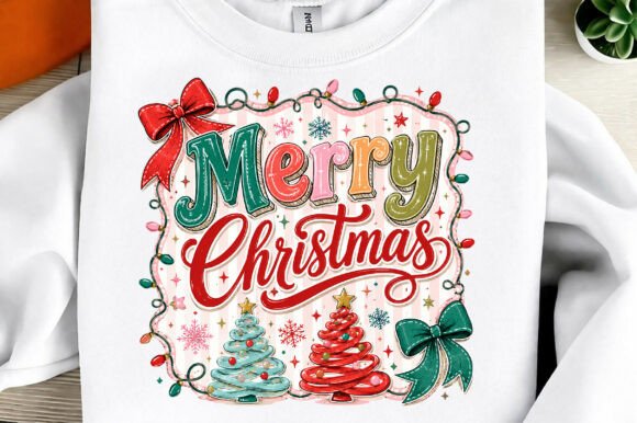 Pink Merry Christmas Sublimation Png: A Festive Design Asset