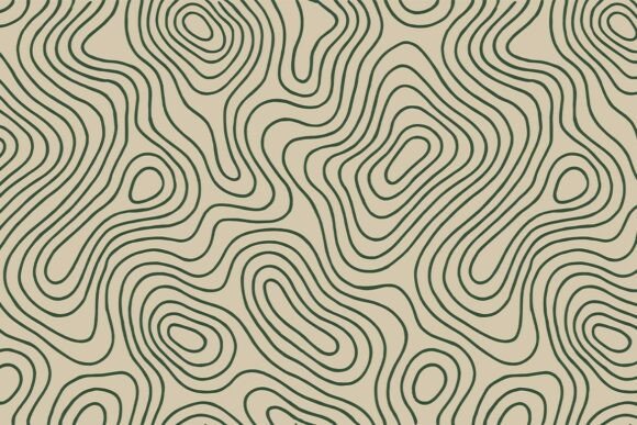 Seamless Vector Topographic Map Pattern for Modern Design